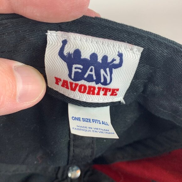 Arizona Diamondbacks Black Red Fan Favorite Relaxed Fit Strapback Adjustable Hat - Picture 6 of 6